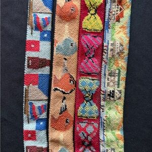 Kneedlepoint Men's Belt Set-vintage